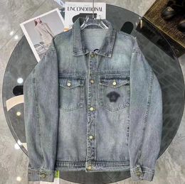 G626 designer jeans jacket men long sleeve classical luxury jackets denim mens coat 4XL