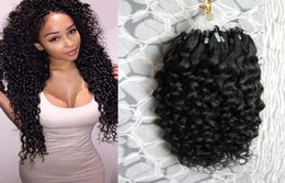 Brazilian Deep Wave Micro Loop Human Hair Extensions 100g 1gs 100s 100 Remy Human Hair Extension Micro Link Human Hair Extension8954734