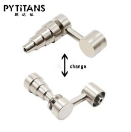 whole Smoking Buckets Bubbler Banger Nail 6 In 1 Titanium Nail Domeless Universal Male Female 10mm 14mm 18mm Joint2711104