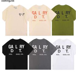 Mens T-shirts Designer Galleryes t Shirt Angel Brand Net Red Retro Galerys hoodie Depts Men and Women Short-sleeved Galilee Printed Reflective Letters 80759 S-XL45