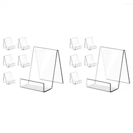 Jewellery Pouches 12PACK Acrylic Book Stand Clear Display Easel Holder For Displaying Picture Books Music Sheets(Large)