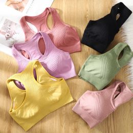 Bras Women's Sports Bras Shockproof Ventilated Chest Pad Tube Top Camisole Yoga Gym Tops Seamless Chest Wrap Push Up Underwear bh