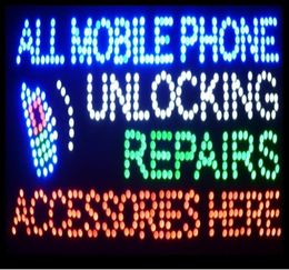 15 5 x27 5 indoor ultra bright flashing repairs all mobile phone unlocking accessories business shop sign of led8366768