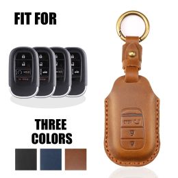 Leather Key Case Cover for Honda City Turbo Civic 12th XRV Crider Avancier Accord