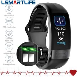 Devices P11 Plus ECG+PPG Smart Bracelet Blood Pressure Heart Rate Monitor Band Fitness Tracker Pedometer Waterproof Sport Smartband
