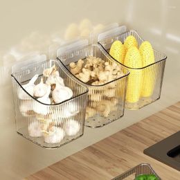 Kitchen Storage Wall-mounted Basket The Actual Easy Installation Multi-functional Design Durable Materials Save Space Rack Fashionable