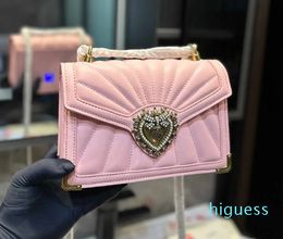 2024 Designer Shoulder Bags Women pink Letter Crossbody High Quality Leather Luxury Handbag Female Evening Messenger Purses