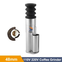 Tools Electric 110V 220V Mini Portable Coffee Grinder 30g Hopper 15 Level Thickness Adjust Air Beating Hopper Coffee Grinding Machine