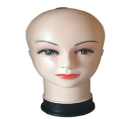 Top quality Women039s Mannequin Head Hat Display Wig Torso PVC training head model head model femal head model8635169