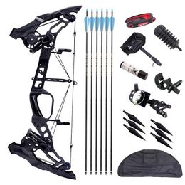 Bow Arrow High Quality 500 Ridge Steel Ball Bow Hunting Bow Outdoor Shooting Accessories Compound Bow Set 20-60Lbs Adjustable Compound Bow YQ240301