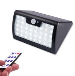 2018 New Remote Control Solar Wall Light 40LED 900lm Waterproof Brightness Adjustable PIR Motion Smart Light for Yard Walk way4845844