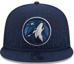 Minnesota"Timberwolves''ball Caps 2023-24 Unisex Fashion Cotton Baseball Snapback Men Women Sun Hat Embroidery Spring Summer Cap Wholesale A2