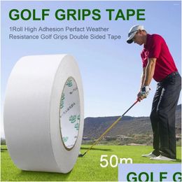 Golf Training Aids Double Sided Grip Tape Club Repair Wrap Installation Resists Wrinkling Adhesive Strip Putter Drop Delivery Sports Dhnzr