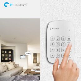 Control Wireless Touch K1A Keypad for eTIGER Home Security GSM Alarm System RFID Card Disarm Wireless Password Keypad