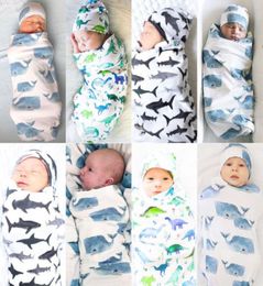 2019 Newest Arrivals Infant Newborn Toddler Baby Swaddle Blanket Baby Sleeping Bag Swaddle Muslin Wrap Hat Sleeping Outfits4352191