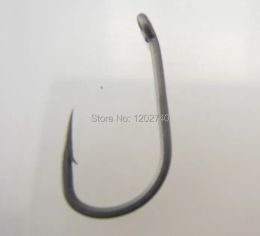 Fishhooks 100 x Wide Gape T Carp Hooks, Micro Barbed for Different Carp Rigs in Various Sizes and Colours for Carp Fishings
