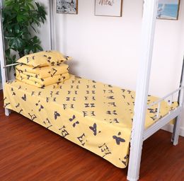 Duvet Cover Student Dormitory Quilt Cover Pure Cotton Bed Sheet Upper and Lower Beds College Student Bedding