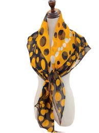 2024 New top Brand Classic silk georgete shawl designer scarves luxury V Fashion Turbans square Kerchief Female Wraps Headband bandanas orange print stoles scarf