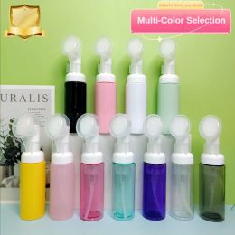 Bottles 30ML 60ML White Brush Pump Mousse Bottle Multicolor Cleansing Foam Bottle Reusable Dispenser Travel Portable Skin Care Tools