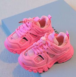 Spring autumn childrens shoes boys girls sports breathable kids baby casual sneakers fashion athletic shoe 7555