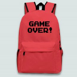 Game Over backpack Love Play day pack Fans Style school bag Print rucksack Sport schoolbag Outdoor daypack