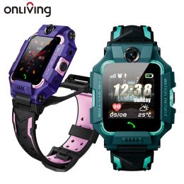 Devices Q18 Children Smart Watch 2022 Dual Cameras Voice Chat SOS LBS Waterproof IP67 With SIM Card 360 Rotated Boys Girls Gifts