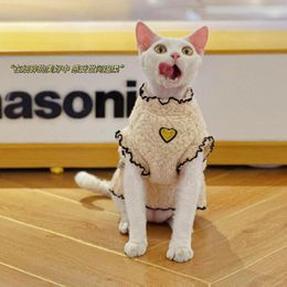 Cat Costumes Double-Sided Cashmere Pet Clothes Comfort Soft Devon Sphynx Cats Accesorios Kitten Ropa Para Gatos