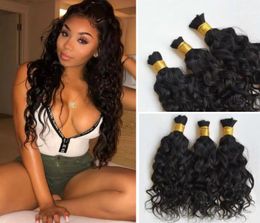 Brazilian Wet and Wavy Human Hair Bulk For Braiding water Wave No Weft Hair Weaving Braids8991772