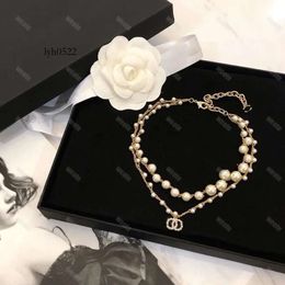 chanelllies cclies channel chanelliness Necklace Designer for Women Pearl Necklaces Ladies Designers Jewellery Letter Pendant C Gold Chains
