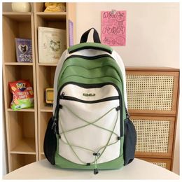 School Bags High Capacity Solid String Net Waterproof Nylon 2024 Quality Backpacks For Girls And Boys Mochilas Escolares