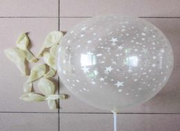 100PCS Clear Latex Balloons with Star Transparent Round Pearl Balloon Party Wedding Birthday Anniversary Decor 12 inch new3599150