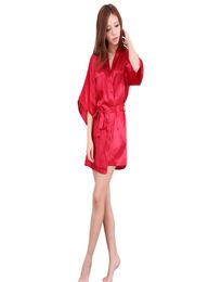 Whole Plus Size SXXL 2016 Rayon Longue Bathrobe Womens Kimono Satin Long Robe Sexy Lingerie Nightgown Sleepwear with Bel5599258