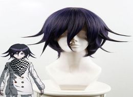 Danganronpa V3 Killing Harmony Ouma Kokichi Cosplay Wig Short Straight Anime Wig Christmas Party Costume Wigs Cap8676641