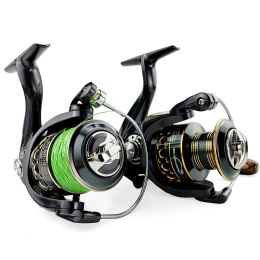 Reels Fishing Reel Spinning Wheel 2000 3000 4000 5000 6000 7000 Fishing Coil for Bait Casting Feeder Bass Pike Carp Jigging Lure Pesca