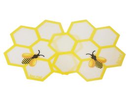 Silicone Mat Pads Newest Dab Bee Pad Whole FDA Food Grade Reusable Non Stick Concentrate Bho Wax Slick Oil Heat Resistant Fibr1521134