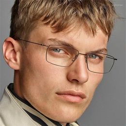 Sunglasses Frames Denmark Brand Pure Titanium Screwless Glasses Frame For Men Square Ultralight Prescription Eyeglasses Women Optical