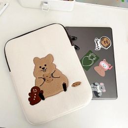 Backpack Cute Cartoon Bear Laptop Carrying Bag Sleeve Case for Ipad Book Asus Cover 11 12 13 13.3 14 15.6 Inch Computer Notebook Bag