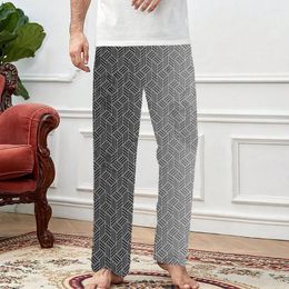 Women's Sleepwear Metallic Hexagon Mesh Pyjama Pants Mens Womens Lounge Super Soft Unisex Sleep Bottoms With Pockets Drawstring