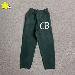 Sweatpants Autumn Winter Heavy Fabric Classic CB Logo Jacquard Casual Knit Pants Men Women Drawstring Cole Buxton Sweater Royal Blue Green