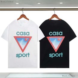 Mens Designer Casablanca T Shirt Fashion Men Casual T-shirts Man Clothing Street Designer T Shirts Tennis Club Shorts Sleeve Clothes Shirts Luxury Shirt US SIZE 652