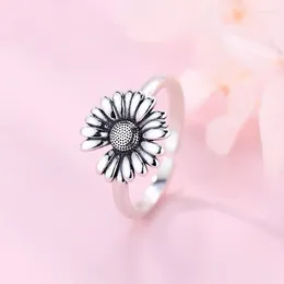 Wedding Rings Bohemian Sunflower For Women Boho Party Trend Korean Creative Geometric Irregular Jewelry Gift