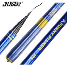 Rods Ultralight Telescopic Freshwater Fishing Rod Super Hard Carbon Fibre Fly Carp Stream Hand Pole Feeder3.6M4.5M5.4M6.3M7.2M