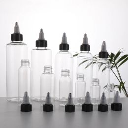 Inks 30Pcs 30ml/60ml/100ml/120ml Empty Plastic PET Twist Top Cap Bottle Dropper Bottles Tattoo Ink E Liquid oil Dispensing Containers