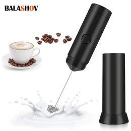 Tools Multifunction Powerful Double Spring Mini Electric Milk Frother Eggbeater Kitchen Mixer Hand Tools for Coffee Latte Cappuccino