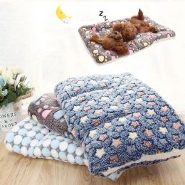 Mats Dog Bed Winter Warm Soft Cat Bed Dog Blanket Puppy Sleeping Cover Towel Cushion For Small Medium Large Dogs Couch For Dogs