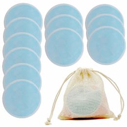 Remover Reusable Bamboo Makeup Remover Pads 50pcs Washable Rounds Cleansing Facial Cotton Make Up Removal Pads Tool
