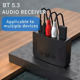 Speakers New Upgrade Bluetooth 5.3 Receiver Transmitter 3.5mm Aux Rca Usb Udisk Stereo Music Wireless Audio Adapter for Tv Pc Speaker