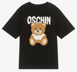 Summer Cute Baby Boys Girls Short Sleeve T-shirt Cartoon Bear Kids Brand Shirt Cotton Children Tops Tees 2-7 Years