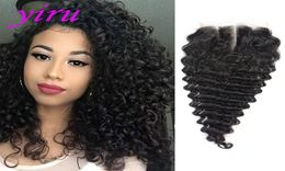 Indian 10A Middle Three Part 6X6 Lace Closure With Baby Hair Natural Black SixSix Top Closures7553118