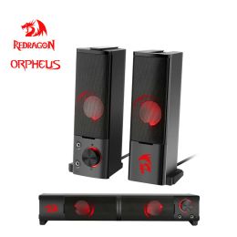 Speakers Redragon Orpheus GS550 aux 3.5mm stereo surround music gaming backlight speakers column sound bar for computer PC loudspeakers